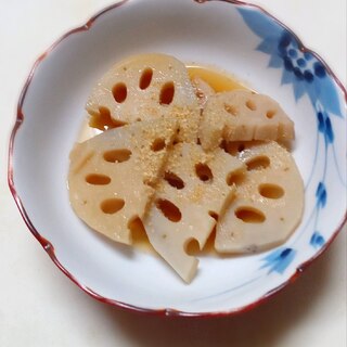 めんつゆでれんこんの煮物